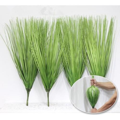1 Bunch 60cm Artificial Leaves Simulation Onion Grass Leaf Flower Decoration Flower Arranging Lawn Engineering Plants