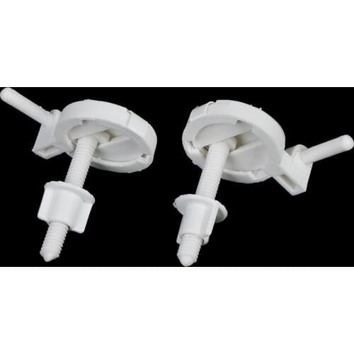 2Pcs Plastic Toilet Seat Screws Fixings Fit Toilet Seats Hinges Repair Tools Toilet mounting screws Household gadgets