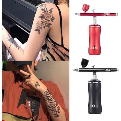 0.3mm Dual Action Airbrush With Compressor Set Spray Gun Accessories Cake Decorating Brushes For Manicure Air Brush Nail Art Car