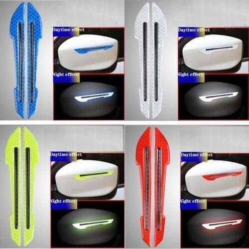 A Pair Car Rearview Mirror Reflective Sticker FOR Mercedes.Benz W220 W210 W203 W204 W163 W639 W638 W168 Gl Viano Cla C180 C260