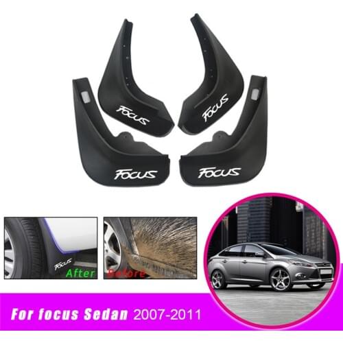 Car Mud Flaps Front Rear Mudguard Splash Guards Fender Mudflaps For Ford/Focus 2 MK2 MK2.5 Saloon Sedan 2007 2008 2009 2010 2011