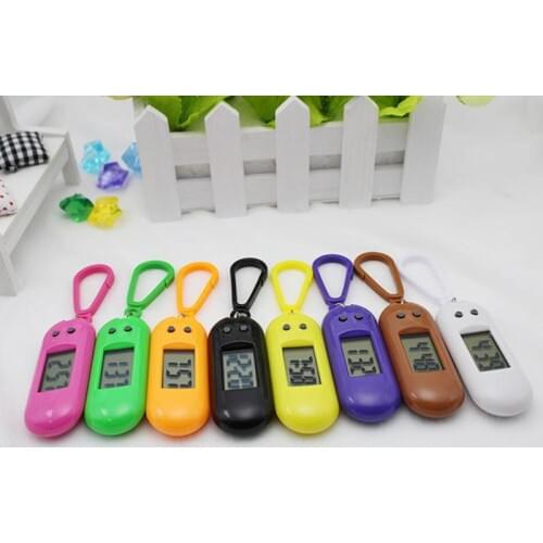 Student Kids electronic Watch Keychain Backpack LED Digital display Hanging Watches Key chain Children Examination Small Clcok