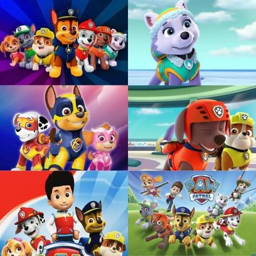 Disney Cartoon Movie Dog Patrol Animal Posters Prints Wall Art Canvas Painting Nordic Wall Pictures For Living Kids Room Decor