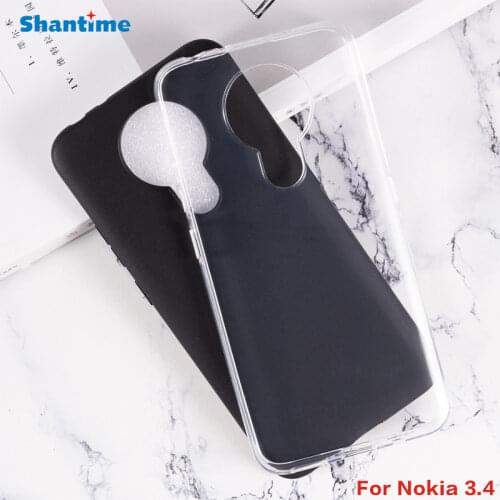 For Nokia 3.4 Gel Pudding Silicone Phone Protective Back Shell For Nokia 3.4 Soft TPU Case