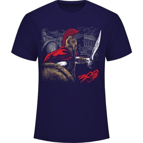 New Design Sparta 300 Warrior Leonidas T-Shirt. Fashion Summer Cotton Short Sleeve O-Neck Mens T Shirt S-3XL