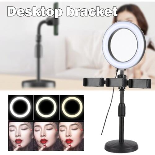 Selfie Ring Light Photography Led Rim Of Lamp With Mobile Holder Support Tripod Stand Ringlight For Live Video Streaming
