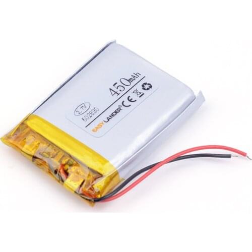 Lithium rechargeable battery 602830 450MAH 3.7V lithium polymer battery 062830 MP3 MP4 Bluetooth stereo DIY