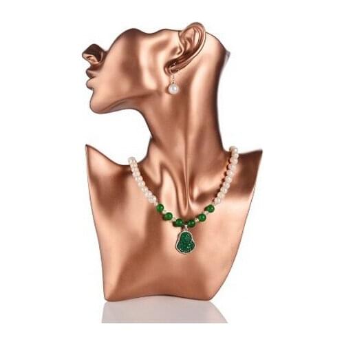Fashionable Golden Mannequin Torso Necklace Mannequin Stand For Jewelry Hot Sale