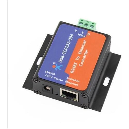 USR-TCP232-304 Serial RS485 to TCP/IP Ethernet Server Converter Module with Built-in Webpage DHCP/DNS Supported