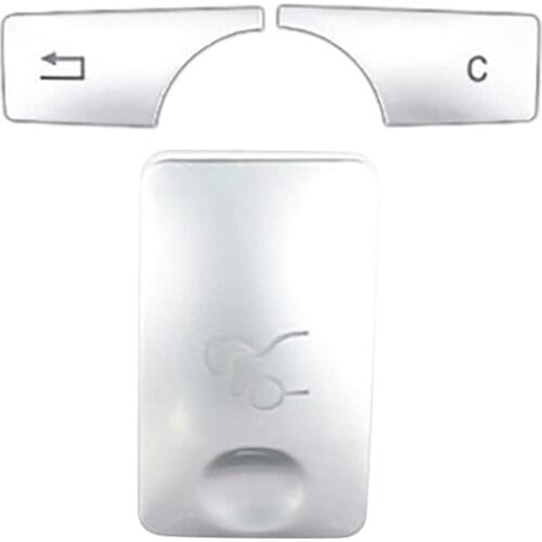 For Mercedes W204 C Class 2007-14 ABS silver car trunk switch button sticker and car multimedia button decoration cover sticker