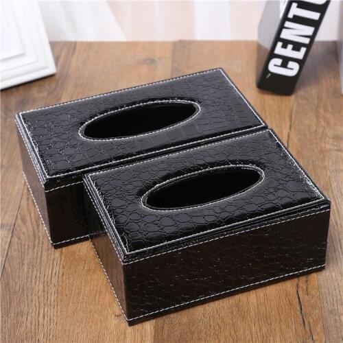 New European style retro leather tissue box Car Tissue Boxes Holder Box Case Table Tissue Holder free shipping
