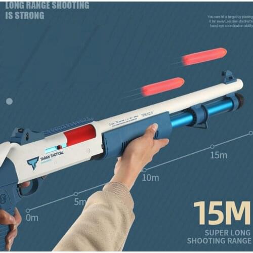 UDL XM1014 Soft Bullet Pistol Gun Weapon Model Manual Airsoft Toy Machine Rifle Gun Blaster Armas For Boys CS Fighting Go