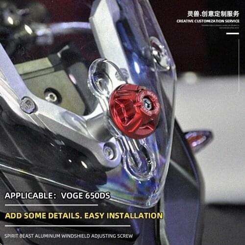 Motorcycle Windshield Adjustment Screw Deflector WindScreen Mount Nut Bolt for VOGE 650DS Honda Suzuki Kawasaki Yamaha Ducati