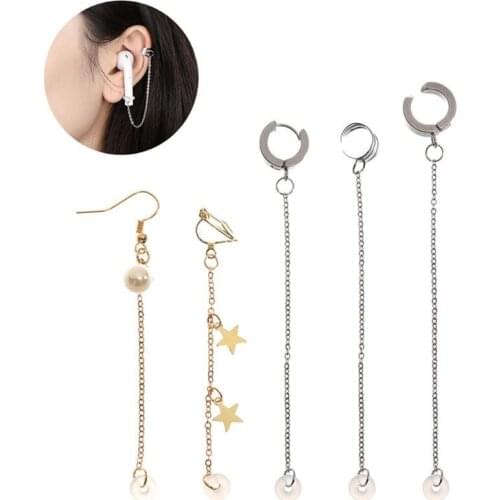 Anti-Lost Earphone Holder Clip Earrings Compatible with Airpods Earrings Jewelry