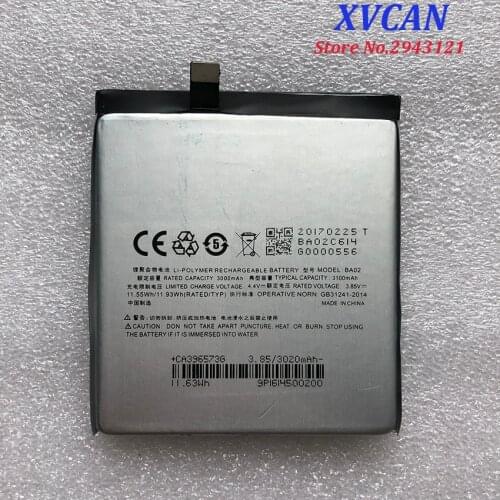 High Quality Original BA02 Battery Replacement 3000mAh Battery Parts For Meizu Meizy A680Q M3E MeiBlue M3E Smart Phone