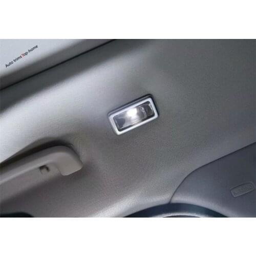 Yimaautotrims Rear Roof Reading Lights Lamp Decoration Cover Trim Fit For Land Rover Range Rover Velar 2018 - 2021 ABS Interior