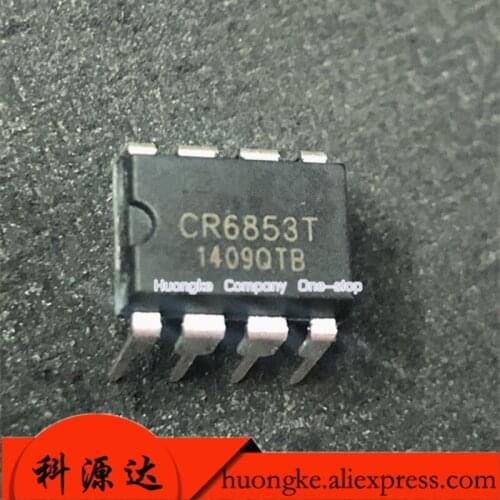 10pcs/lot CR6853T new off-line switching power supply chip DIP-8