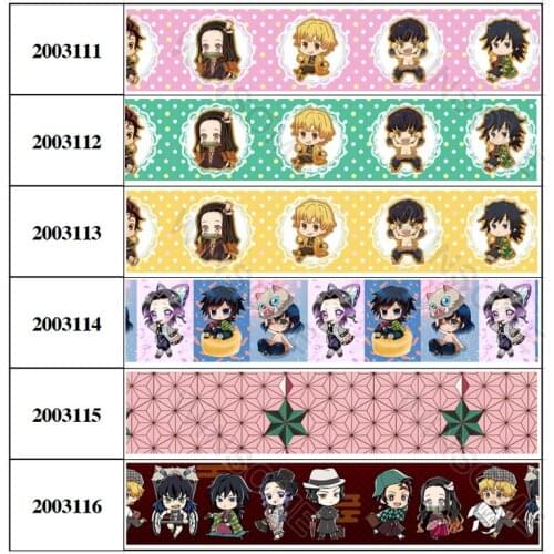 10yards different sizes cartoon ribbon pattern printed grosgrain ribbon