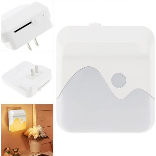 1635 Plug-in Dimmable LED Night Light with Smart Sensor Dusk to Dawn Wall Light for Bedroom Bathroom Stairs Kitchen Hallway