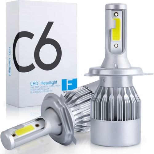 2021 Car LED Headlights Bulbs H4 H7 H13 Auto Lights 72W 12V 7200LM For Car Fog Lights Headlamp 880 H11 HB3 9005 9006 White 6000K