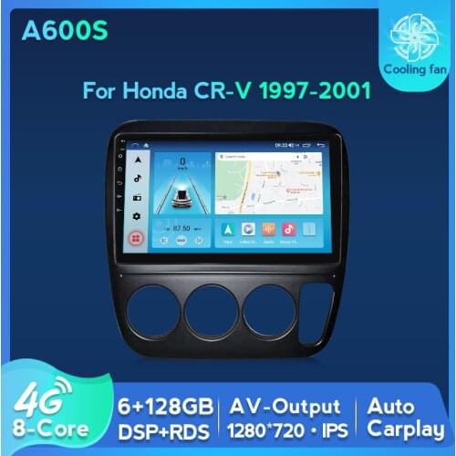 4G LTE 2DIN RDS Car GPS Navigation Multimedia Radio Player For Honda CR-V CRV 1997 1998 1999 2000 2001 Wireless Cooling Fan