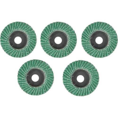 5pcs Flat Flap Discs 50mm 2 Inch Sanding Discs 80 Grit Grinding Wheels Blades Wood Cutting For Angle Grinder