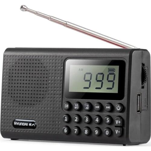 AM FM SW Full Band Radio Digital Portable radio LED HD display Receiver Support TF Card U Disk with Removable Lithium Battery