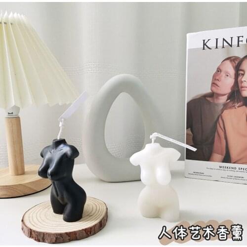 Ins Artistic Body Aromatherapy Candles Scented Weeding Candle Party Desktop Creative Ornaments Decoration Valentines Day 6*9cm