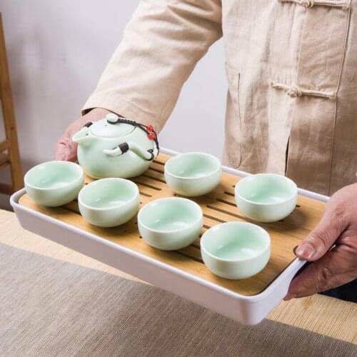 Purple Clay Kung Fu Teapot Chinese Porcelain Zisha Tea Pot 2-4 Cups Kung Fu Travel Tea Cup Handmade Tea Pot Cup Set tea sets