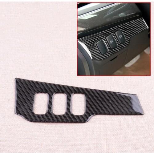Black Headlight Switch Button Cover Trim Car Styling Fit For Mitsubishi Lancer Evo 2008 2009 2010 2011 2012 2013 2014