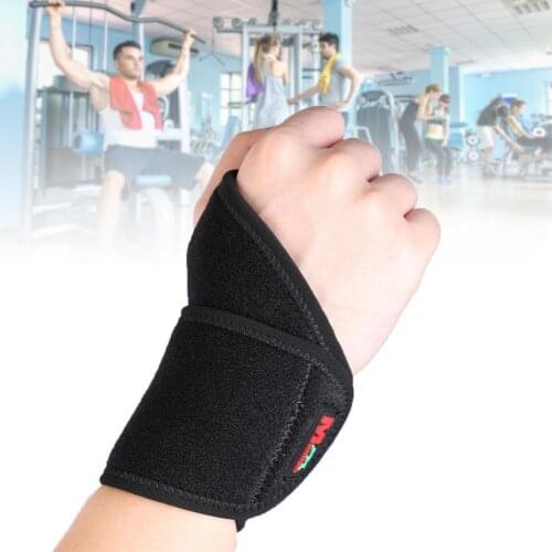 Mumian C02 Black Breathable Drawstring Wristband Sports Wrist Protective Sleeve for Fitness