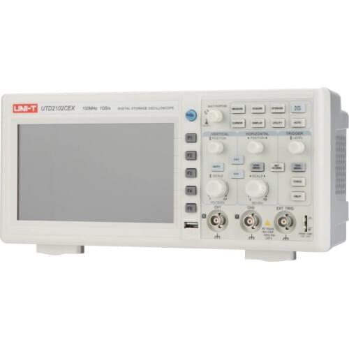 UNI-T UTD2102CEX LCD Digital Oscilloscope 100MHz Bandwidth with USB OTG Interface 2 Channels Storage Portable Oscilloscope