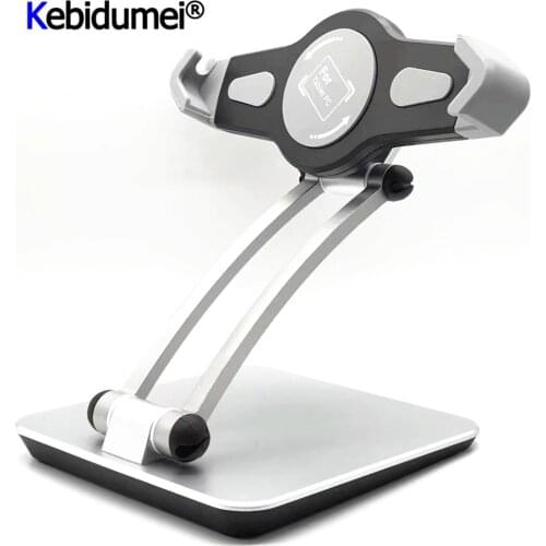 Kebidumei Tablet Holder Support Clip Bracket Collapsible for 7 To 12 inch Tablet Desktop Stand Portable