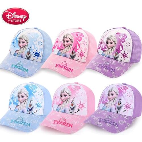 Disney Frozen 2 Hat Princess Anna elza Cap for Baby Kids Hats Outdoor Wear Cotton Adjustable Breathable Little Girls Cap