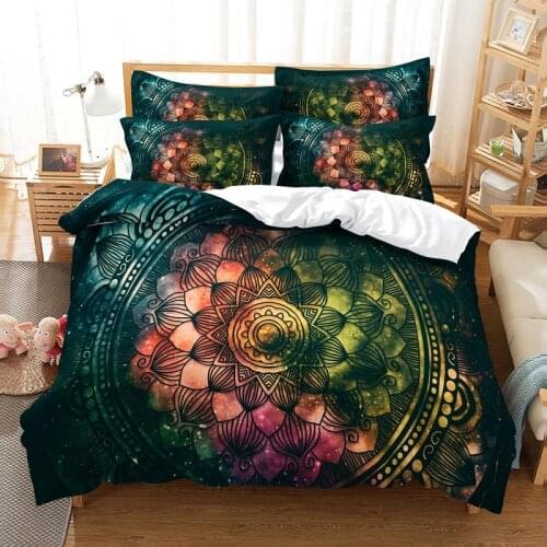 Circular Pattern Bedding Set Duvet Cover Set 3d Bedding Digital Printing Bed Linen Queen Size Bedding Set Fashion Design