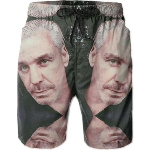 Summer Men Causal Shorts Breathable Quick Dry Humor Graphic R320 basketball Till And Lindemann Classic Pants