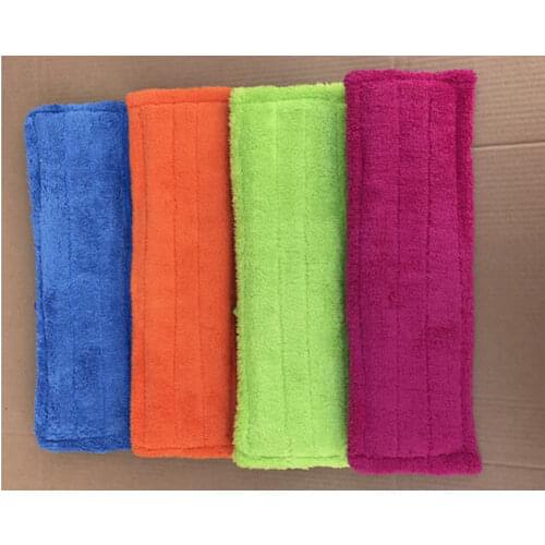 40x12cm Floor Bath Dry Cleaning Washable Mop Cloth Reusable Microfiber Pad Spray Mop Head Household Cleaning Tools