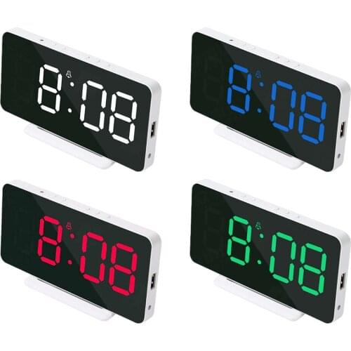Desk Digital Alarm Clock Snooze Weekend Mode Photosensitive for Kids Room