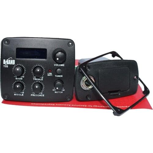 Original B-Band T55 Acoustic Guitar Pickups EQ Guitar Accessories B-BAND T55C Pickup Electric Tuner Playing Board Guitar Parts