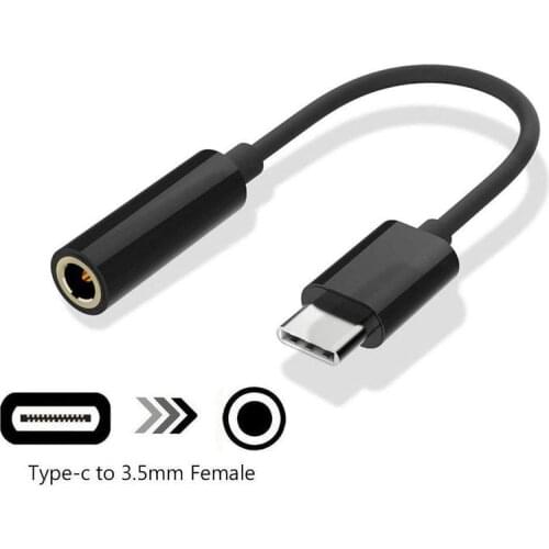 Type-C to 3.5mm Earphone cable Adapter usb 3.1 Type C USB-C male to 3.5 AUX audio for Xiaomi 6 Mi6 for Letv 2 pro 2 max2 Adapter