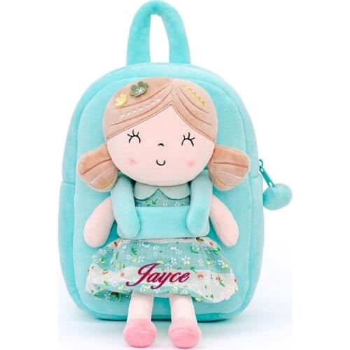 Personalized Gloveleya Plush Backpack Girls Backpack Baby Girls Bags Spring Girl Dolls Backpack Customized Gifts for Girls