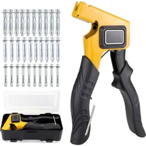 Hollow Gecko Plasterboard Fixing Hand Tools Wall Anchor Home Type Tension Hot Metal Riveter NEW Slipping Guard Durable Taut Gun