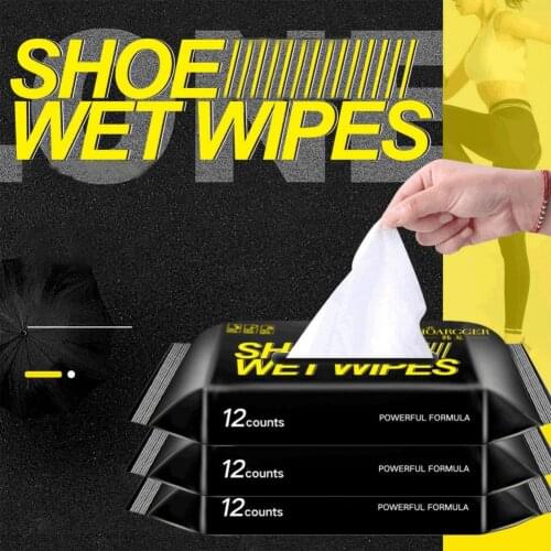 Portable Disposable Shoes Cleaning Wet Wipes Sneakers Non-woven Detergent Tissue