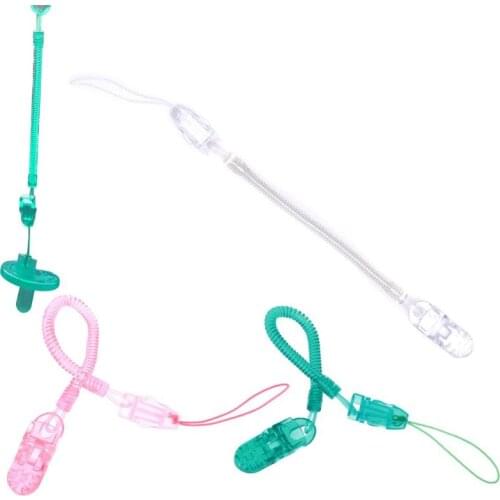 Baby Kids Boy Girl Chain Clip Holders Dummy Pacifier Soother Nipple Leash Strap