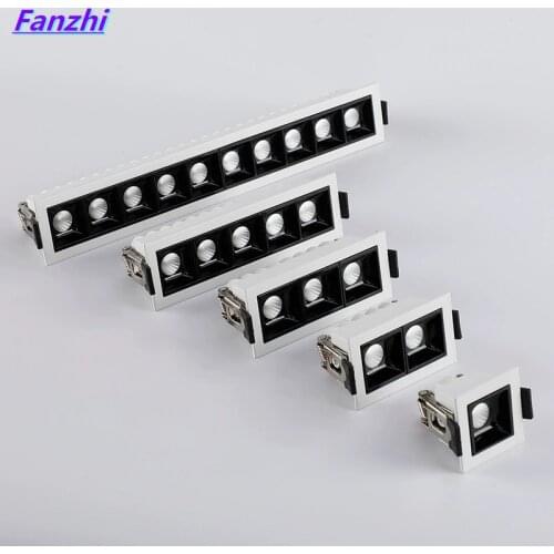 Dimmable LED Downlight Spot Light Indoor Recessed Lighting Linear bar Laser Blade Ceiling Line Lamp 2W/4W/10W/20W/30W CREE