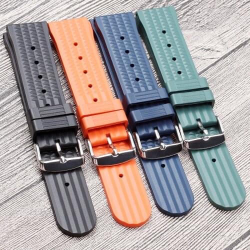 For Seiko 007 SRP777J1 Watch Waffle Strap Watch Bracelets Fashion 20/22mm Men s Diver Watch Band silicone Rubber Watch Strap