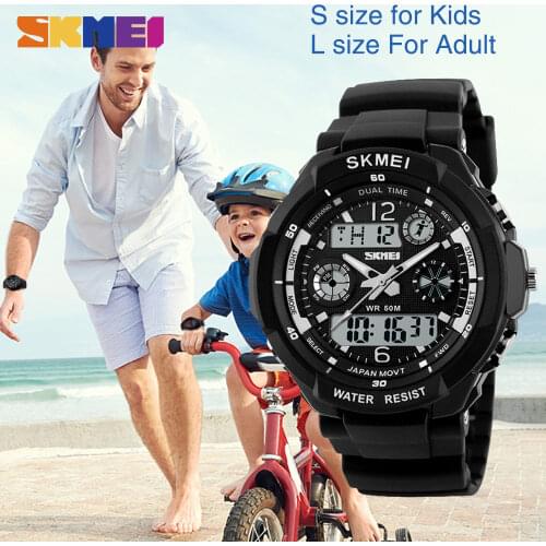 SKMEI Kids Watches 2021 Fashion Outdoor Sport Children Digital Wristwatches Week Date Shockproof Waterproof Parent-child Watch