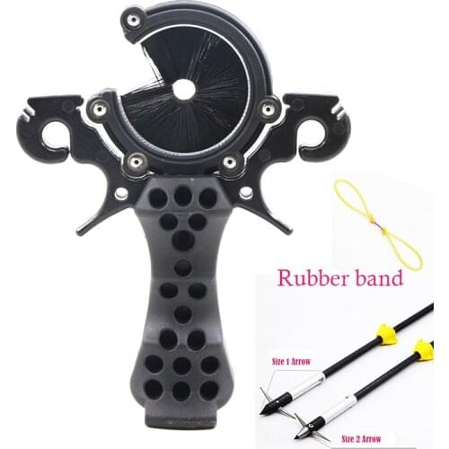 Shooting Fishing Slingshot Archery Bow Can Be Installed Flat Leather Catapult for Hunting Crossbow
