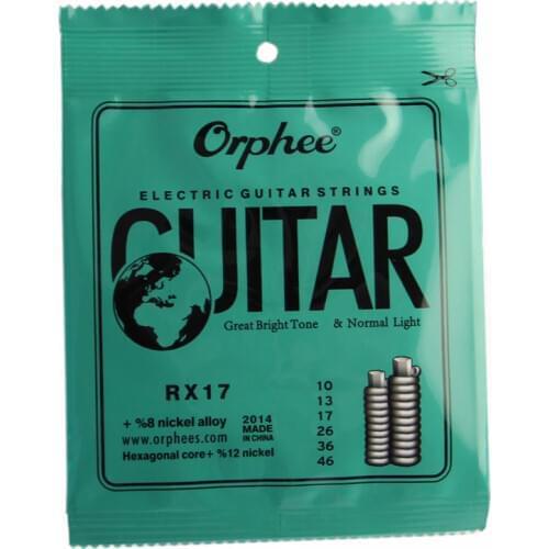Orphee RX17 (010-046) Great Bright Tone & Normal Light Electric Guitar Strings Set 6pcs/set Guitar Accessories