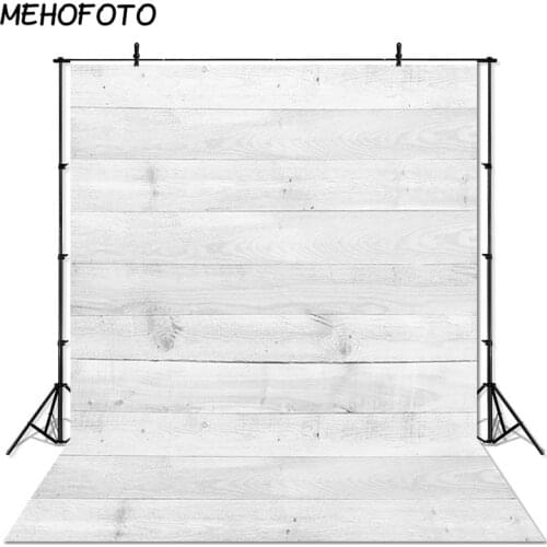 MEHOFOTO Light Grey Wood Photography Backdrops Wooden Floor Photo Studio Children Portrait Backdrop Photobooth Background Props